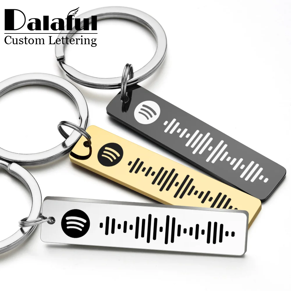 LLavero de código Spotify pers - Initial Ring Custom reseña y precio