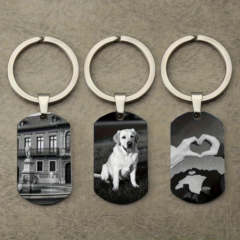 Llavero con foto personalizada - Initial Ring Custom reseña y precio