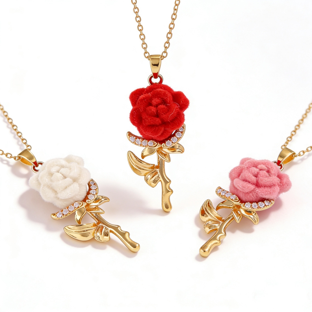 Collar de Rosas para Mujer con - Birth Flower Necklace reseña y precio