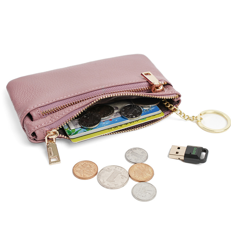 Monedero de cuero genuino con  - Initial Ring Custom reseña y precio
